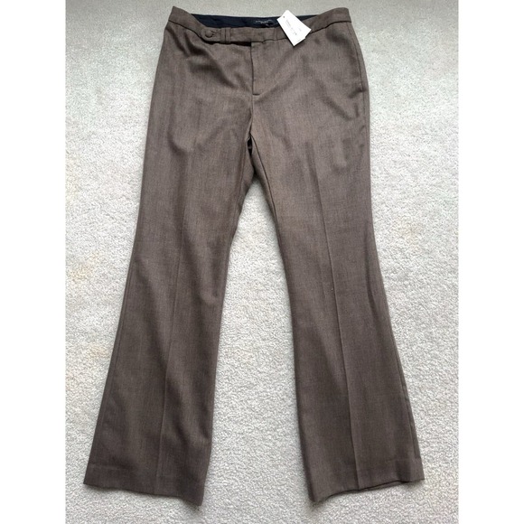Banana Republic Pants - Banana Republic Women Martin Fit Stretch Size 14 Wool Blend Workwear Pant Brown